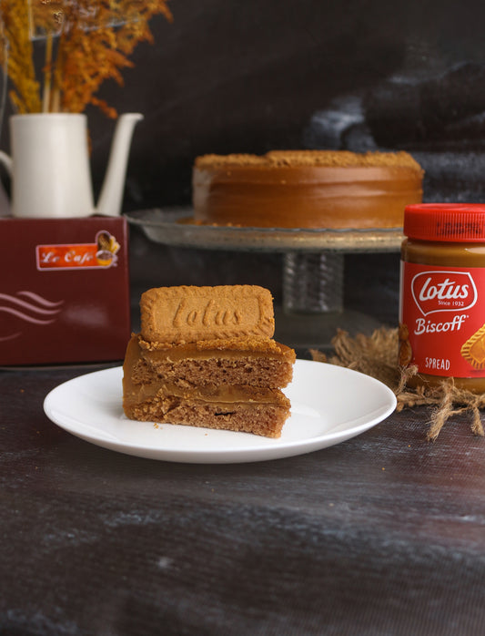 Lotus Cheese Cake Slice