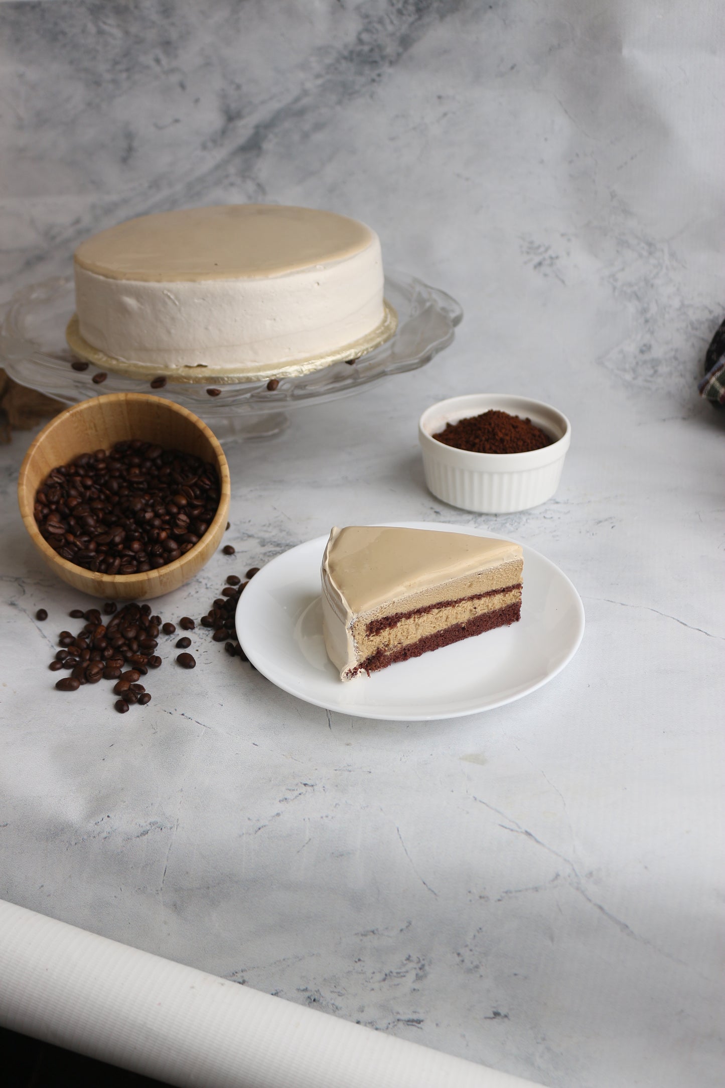 Coffee Bavarian Slice